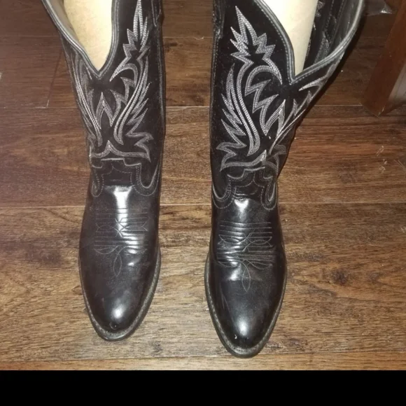 Laredo | Shoes | Laredo Black Leather Cowboy Western Boots  display picture 2